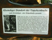 2009 aufgestelltes Schild. (Aber Napoleon war nie hier!)
