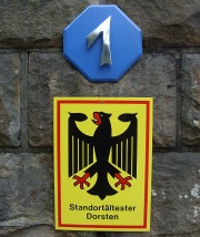 Schild am Eingang