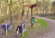 Fahrradständer im Wald werden genutzt&nbsp;!