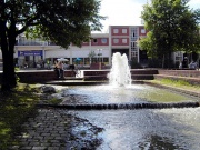 Springbrunnen mit Wassertreppe