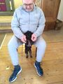 Therapiehund "Luna" mit Herrchen Dirk