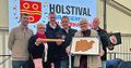 Staffelstabübergabe mit Bürgermeister, Foto: Petra Bosse in Dorsten-Online
